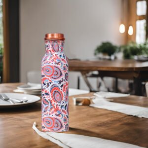 Coppertino Royal Jaipuri Print Water Bottle-1 Litre