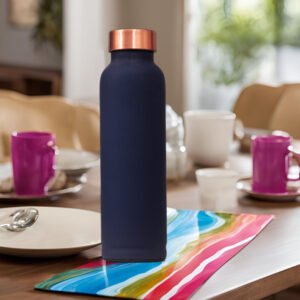 Coppertino Navy Blue Water Bottle- 1 Litre